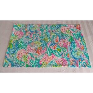 Pottery Barn Kids Lilly Pulitzer Mermaid’s Cove Standard Pillowcase Cotton EUC